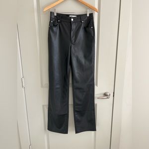 vegan leather pants - zara